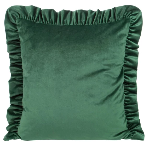Poszewka Velvet 25 - Elegáns, 100% poliészter, Sötétzöld szín