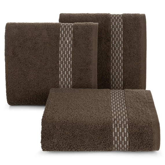 Riva törölköző Elegáns 100% pamut barna