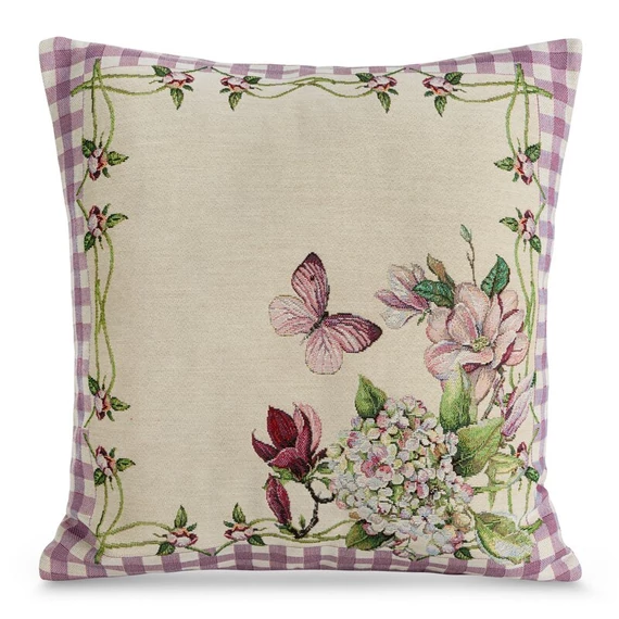 Gobelin párnahuzat 45 cm x 45 cm, bézs színű, 63% poliészter, 34% pamut, 3% akril Gobelin párnahuzat 45 cm x 45 cm, bézs színű, 63% poliészter, 34% pamut, 3% akril