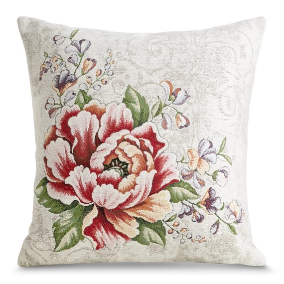 Gobelinszövet párnahuzat - 45 cm széles, 45 cm hosszú - Cseresznye