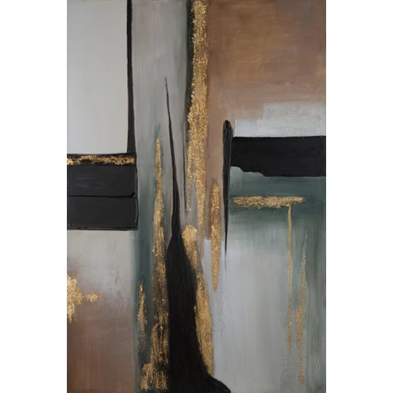 Obraz 598 - Kézzel Festett Geometrikus Kép, Bézs Színben