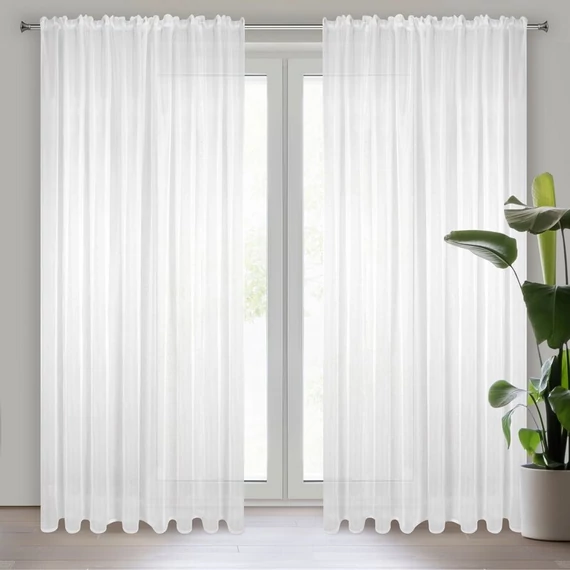 TIA kész függöny sima matt voile anyagból TIA kész függöny sima matt voile anyagból