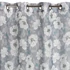 Kép 4/10 - FABIA függöny 140x250 öko-stílusú etaminból, virágmintás, félig átlátszó