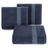 Kép 1/6 - Riva törölköző díszített jacquard szegéllyel 100% pamut sötétkék