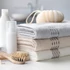 Kép 5/6 - Riva törölköző díszített jacquard szegéllyel 100% pamut sötétkék