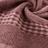 Kép 4/6 - Riva kéztörlő díszes jacquard szegéllyel 100% pamut púder rózsaszín