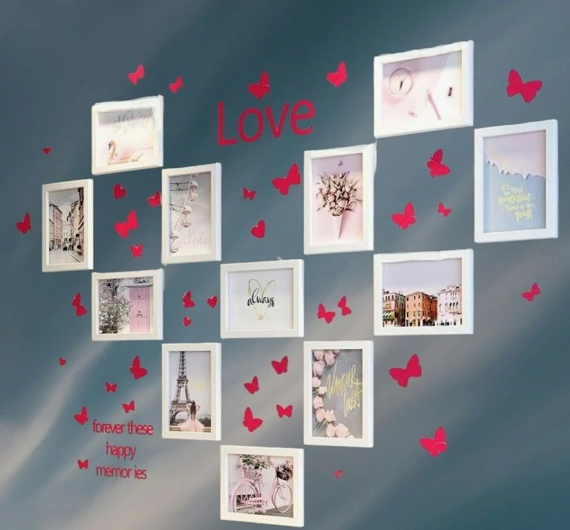 Kreatív képkeret matricákkal 12db 10x15-ös