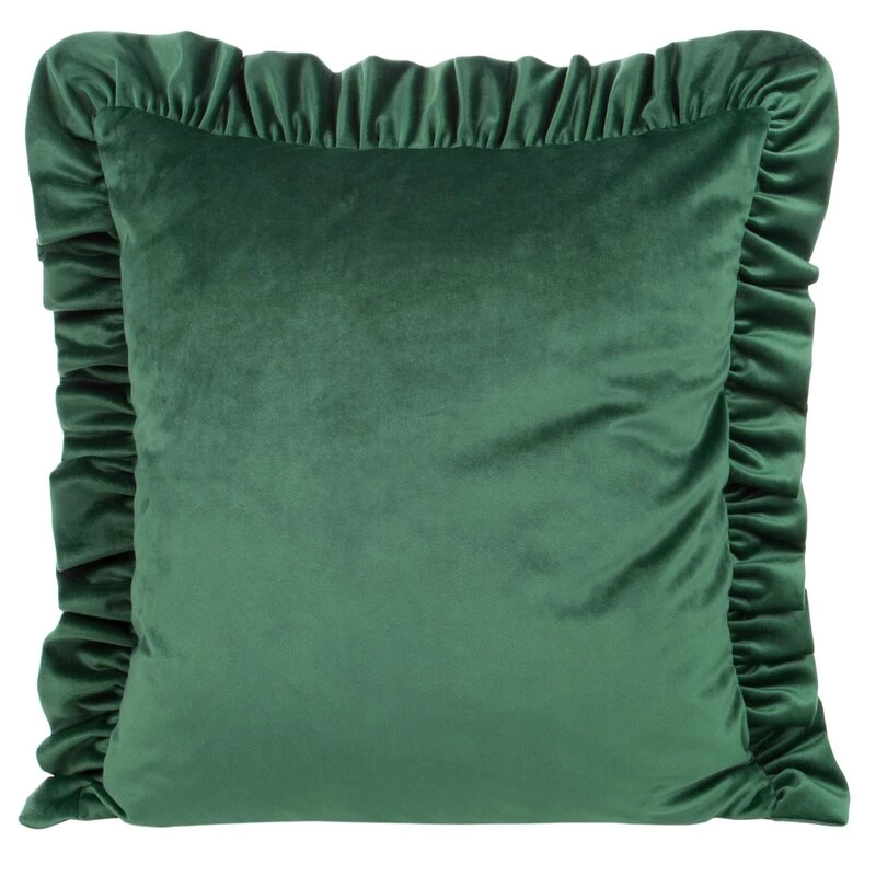 Poszewka Velvet 25 - Elegáns, 100% poliészter, Sötétzöld szín