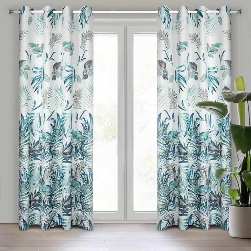 Pilar kész függöny, mikrofibra anyag, sötétkék szín, 140x250 cm