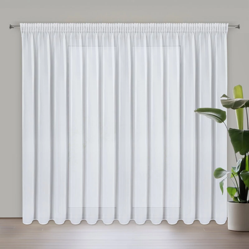ARLETA függöny könnyű sifon anyagból, finom csillogással 350x270