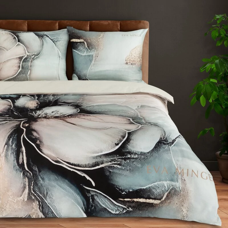 Eva pościel 13, exkluzív, dizájneri pamut szatén, világos krém szín