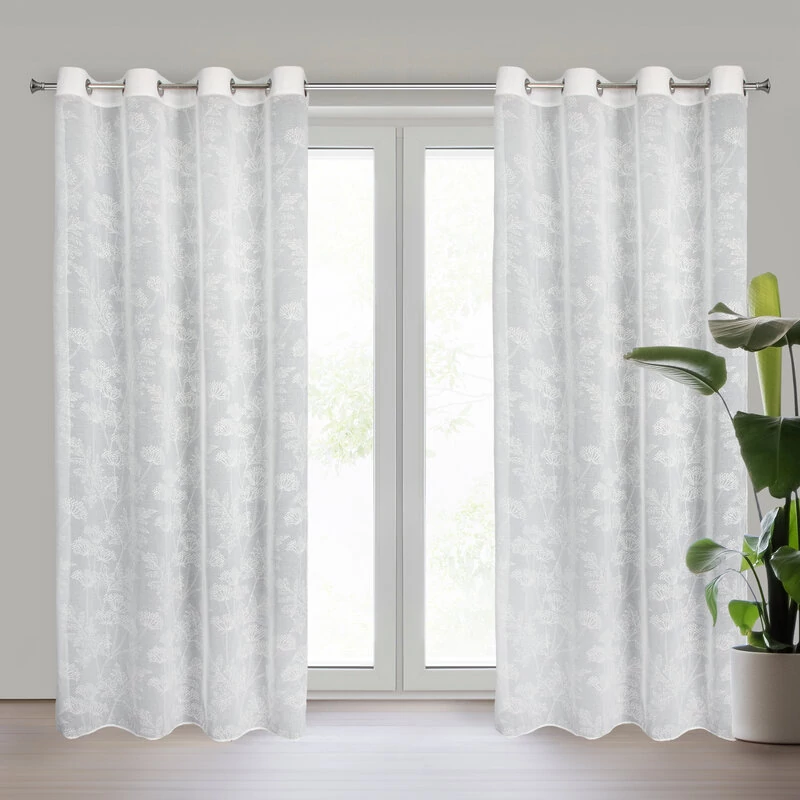 POLI függöny hab virágmintával